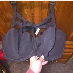 Adore me 44F strappy cage front bra